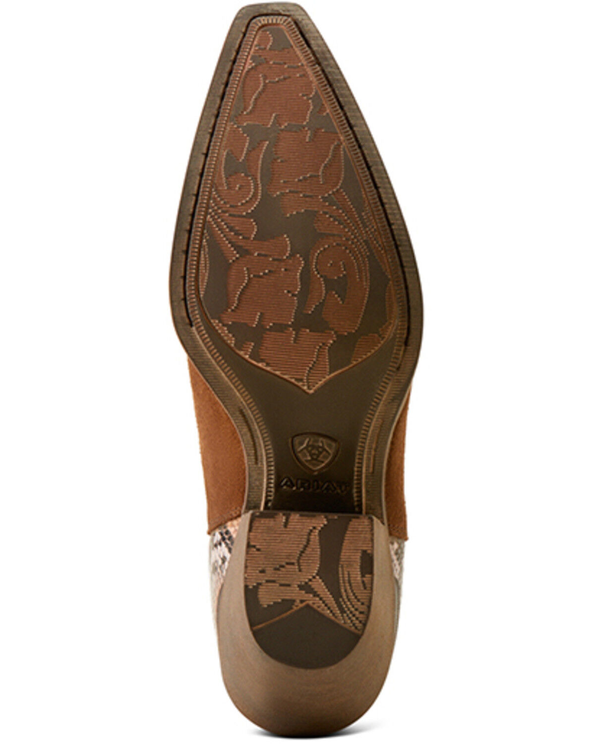 Image #5 - Ariat Women's Bradley Western Booties - Snip Toe, Brown, hi-res