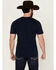 Image #4 - Wrangler Men's Boot Barn Exclusive Scenic Logo Short Sleeve Graphic T-Shirt, Navy, hi-res