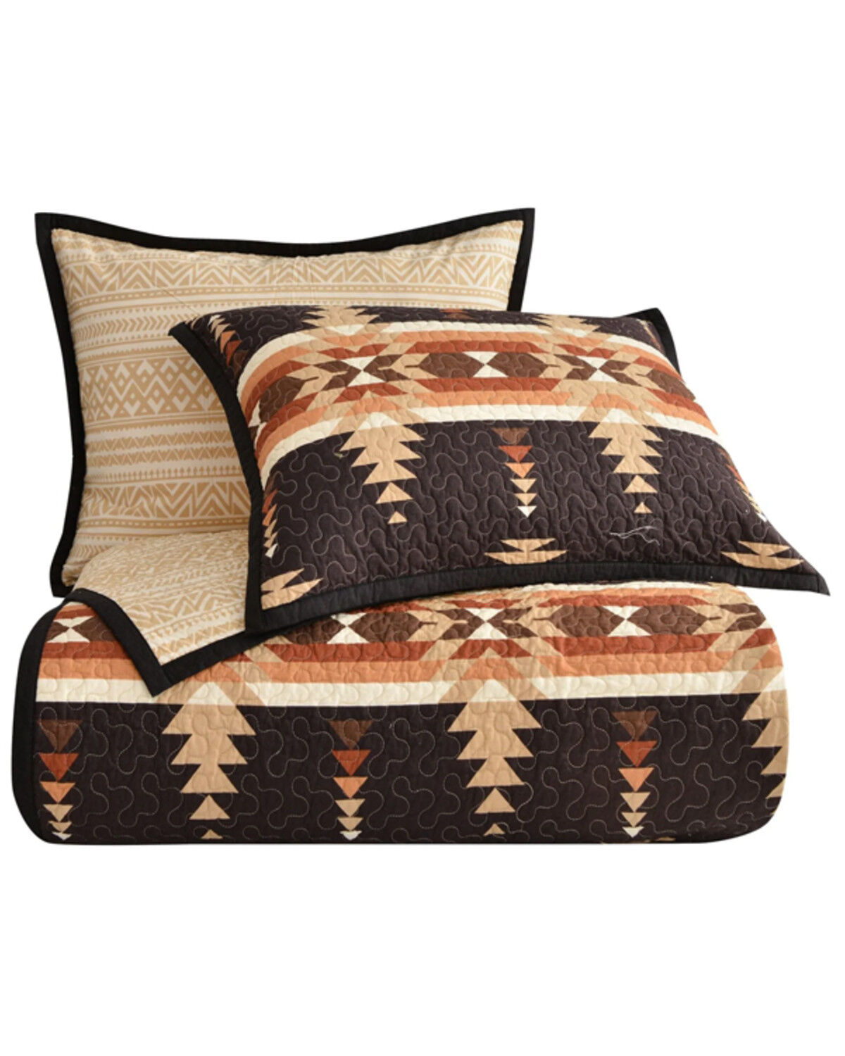 Image #2 - HiEnd Accents Yosemite Reversible 2-Piece Twin Quilt Set, Brown, hi-res