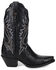 Image #2 - Dan Post Women's Exotic Lizard Celine Western Boots - Snip Toe, Black, hi-res