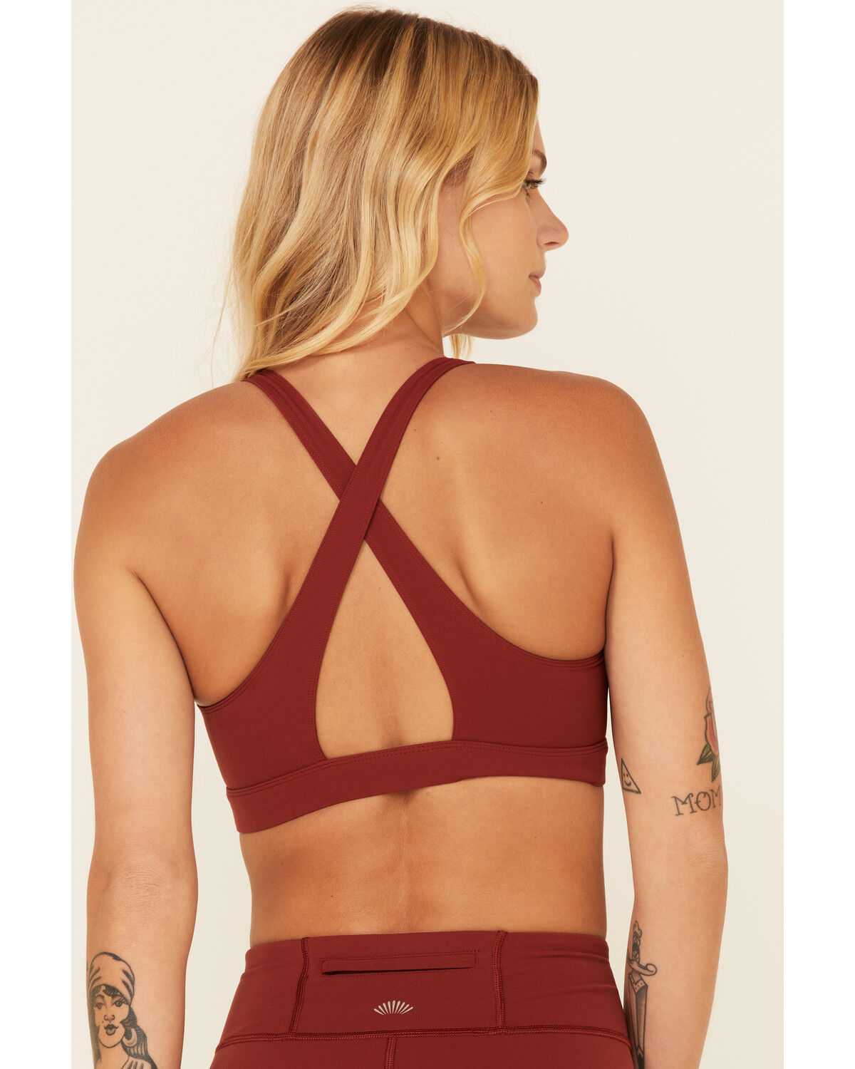 Image #4 - Shyanne Women's Solid Riding Sports Bra, Chocolate, hi-res