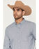 Image #2 - Cody James Men's Missouri Frontier Geo Print Long Sleeve Button-Down Stretch Western Shirt, Blue, hi-res