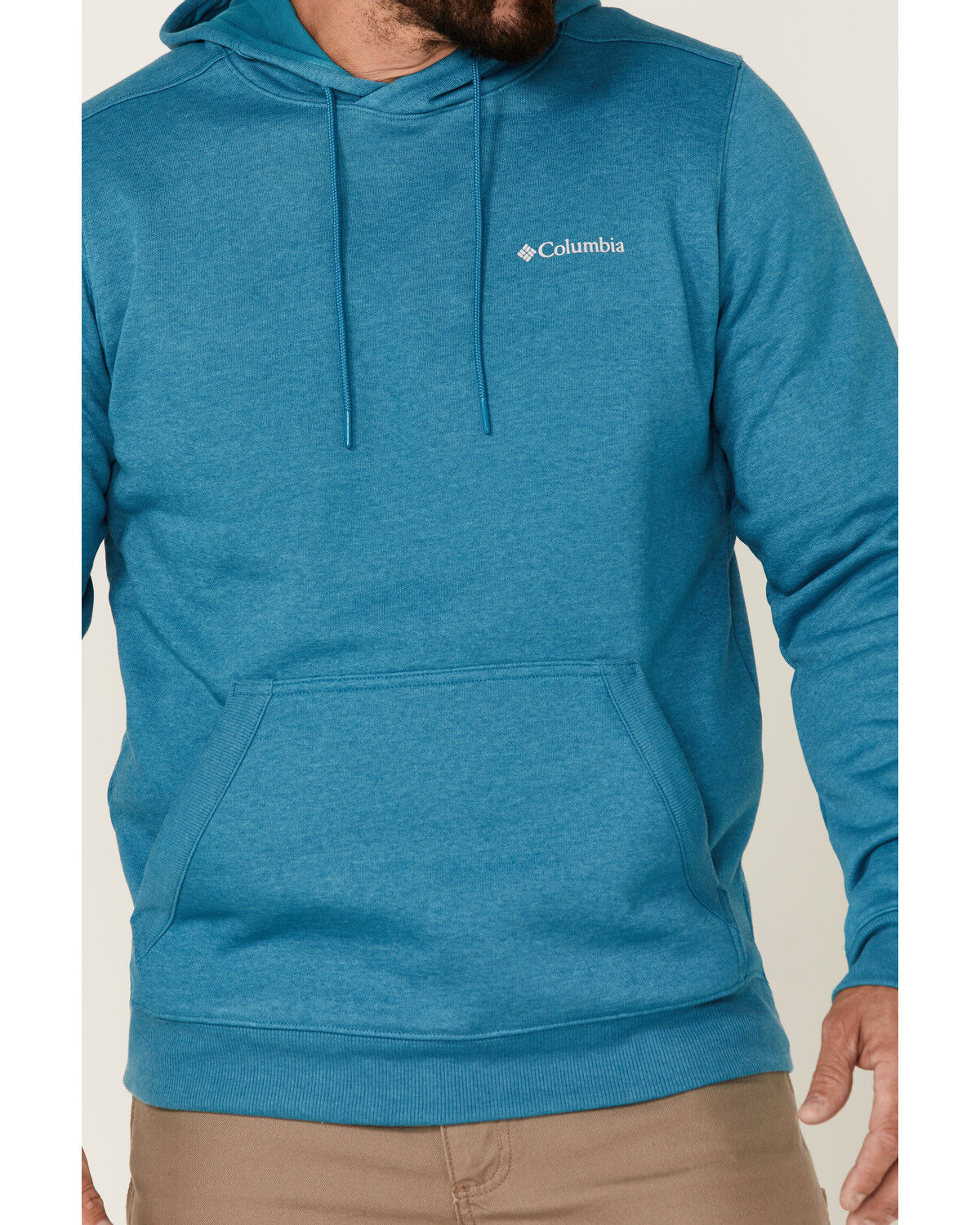 Image #3 - Columbia Men's Teal Basic Logo Graphic Hooded Sweatshirt , , hi-res