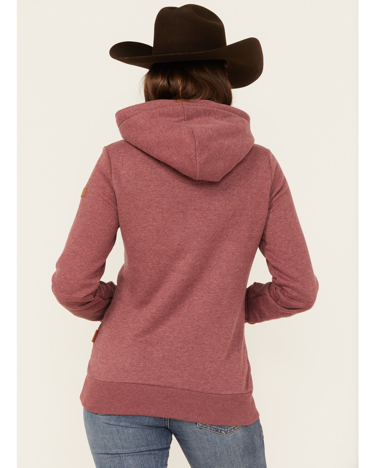 Image #4 - Wanakome Women's Artemis Cowl Neck Hoodie, Burgundy, hi-res