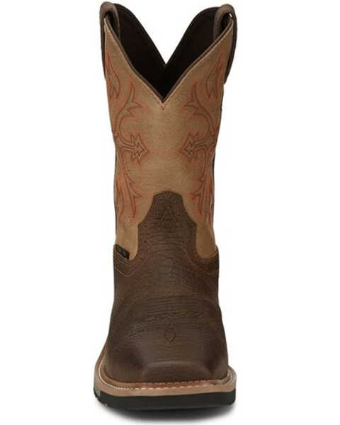 Image #4 - Justin Men's Bolt Western Work Boots - Composite Toe, Pecan, hi-res
