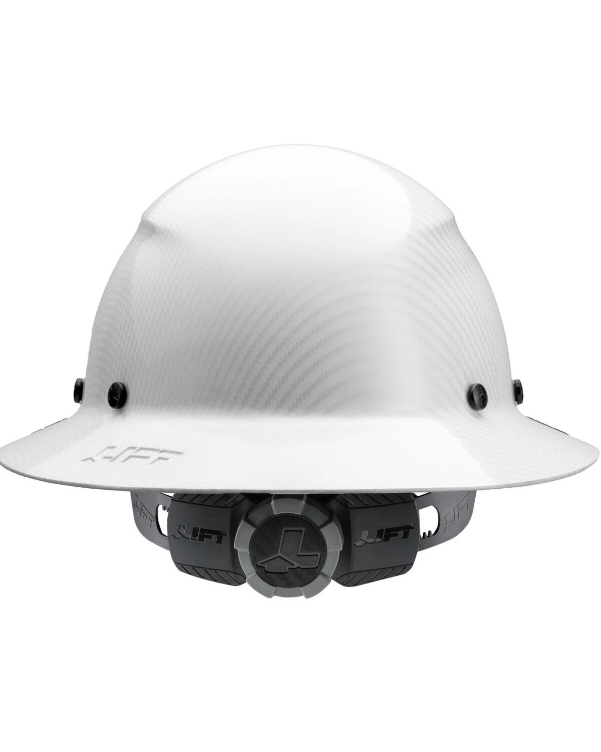 Image #5 - Lift Safety DAX White Carbon Fiber Resin Full Brim Hard Hat, White, hi-res