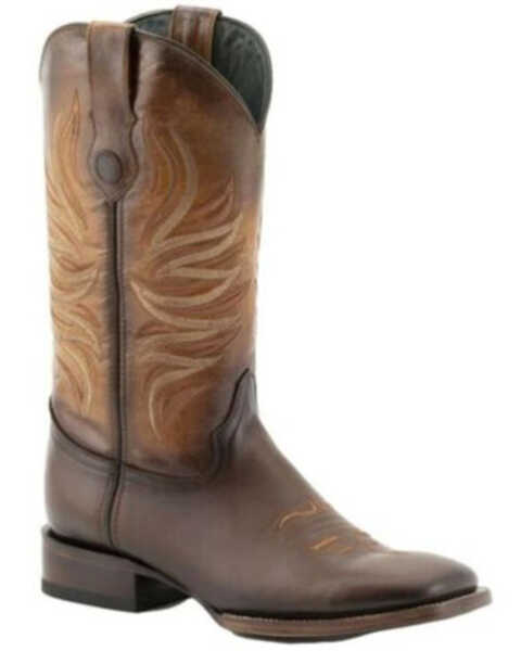 Ferrini Men's Fuego Western Boots - Broad Square Toe, Brown, hi-res