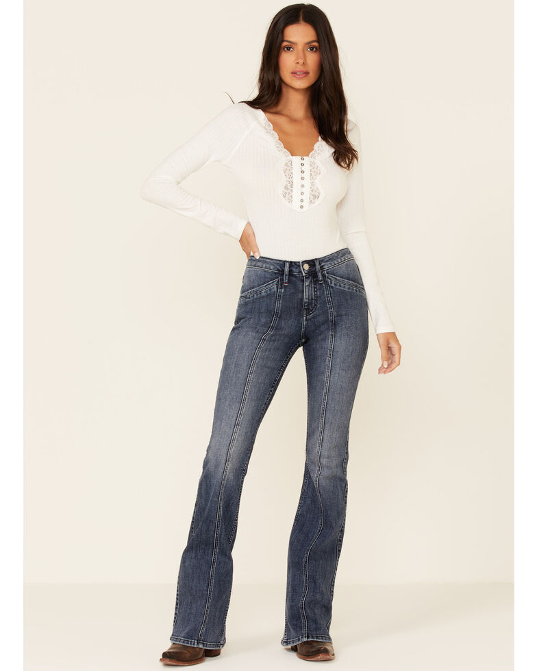 Idyllwind Women's Rebel Dark Wash Bootcut Jeans , Dark Blue, hi-res