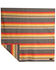 Image #2 - Panhandle Jacquard Serape Striped Berber Lined Blanket , Multi, hi-res