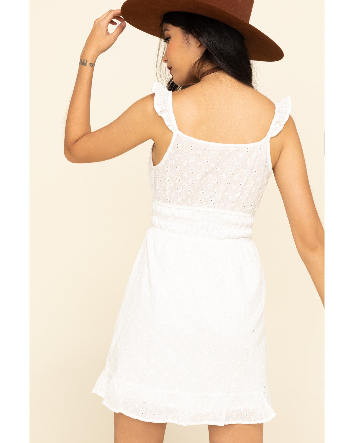 off white eyelet dress