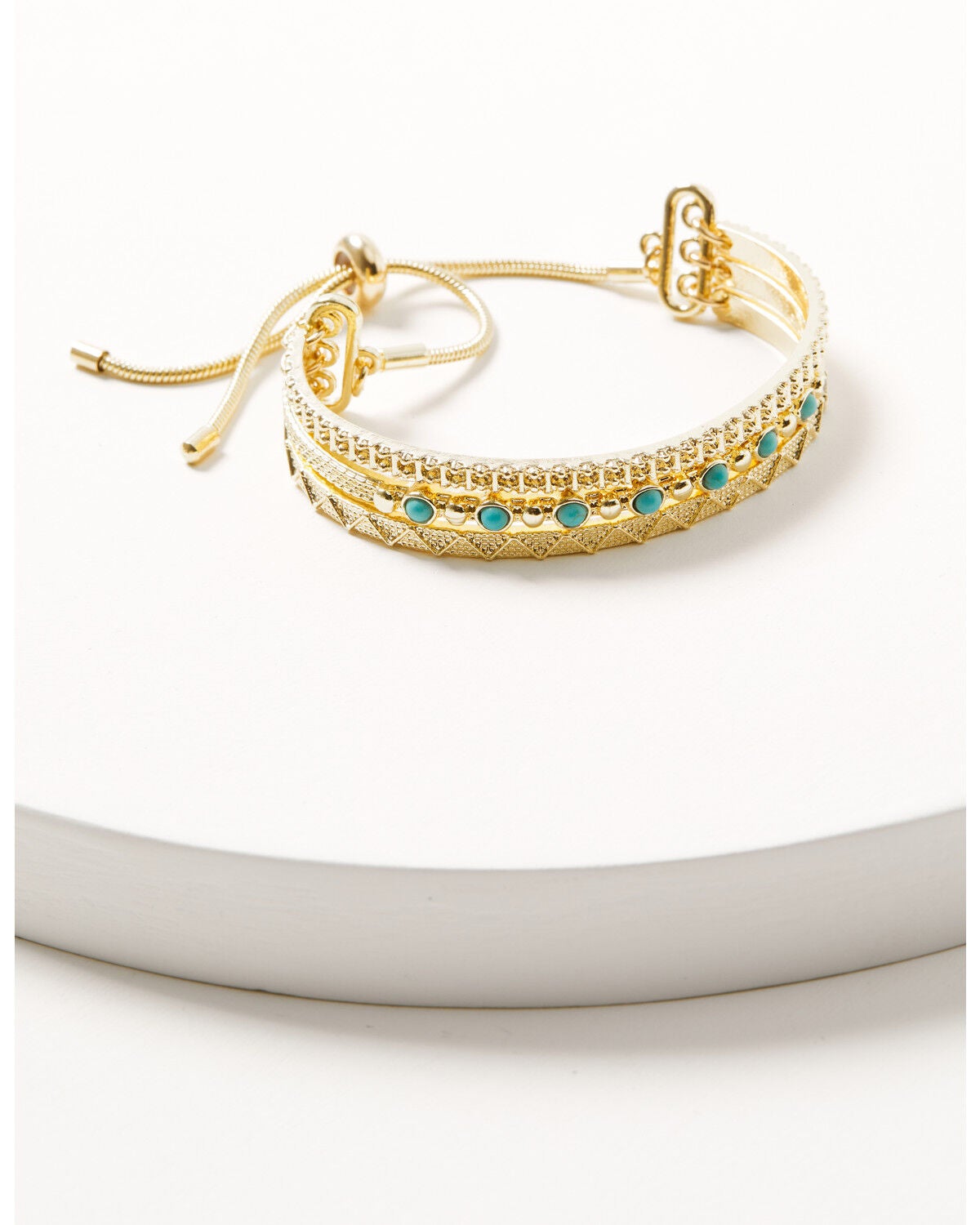 Shyanne Women's Studded Bracelet, Gold, hi-res