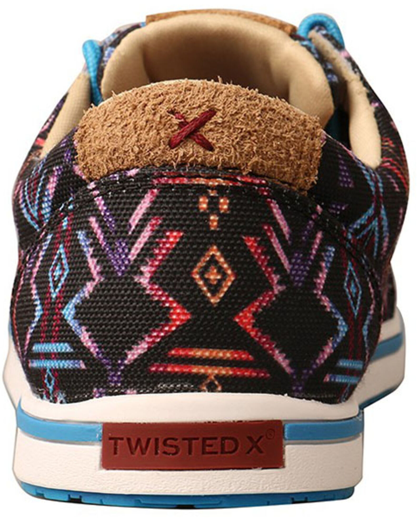 Image #5 - Twisted X Women's Southwestern Casual Shoes - Moc Toe, Blue, hi-res