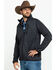 Image #3 - Stetson Men's Charcoal Fuzzy Bonded Sweater, Grey, hi-res