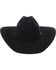 Rodeo King Men's 7X Black Felt Cowboy Hat, Black, hi-res