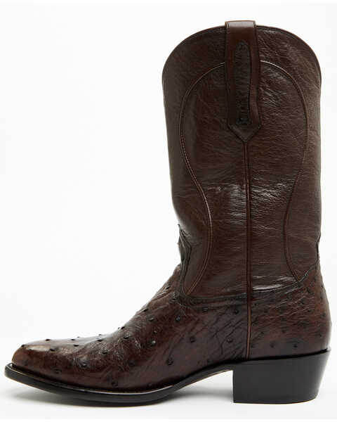 Image #3 - Cody James Black 1978® Men's Chapman Exotic Full-Quill Ostrich Western Boots - Medium Toe , Brown, hi-res
