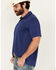 Image #2 - Wrangler Men's Solid Short Sleeve Performance Polo, Navy, hi-res