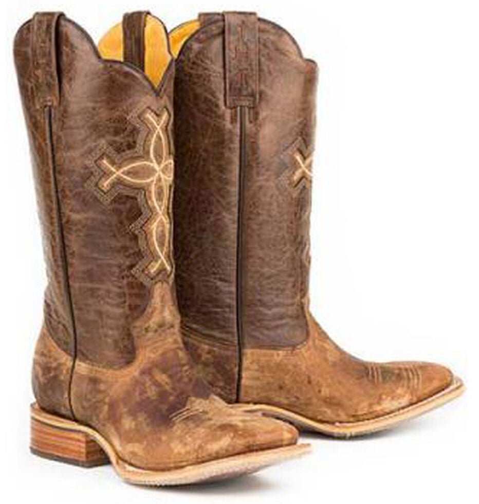 Tin Haul Kings / Gambling Legend ( Black) - Mens Leather Cowboy Boot