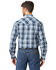 Image #2 - Wrangler Men's Assorted Stripe or Plaid Classic Long Sleeve Pearl Snap Western Shirt, Plaid, hi-res