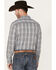 Image #4 - Gibson Men's Wallace Plaid Print Long Sleeve Button-Down Western Shirt, White, hi-res