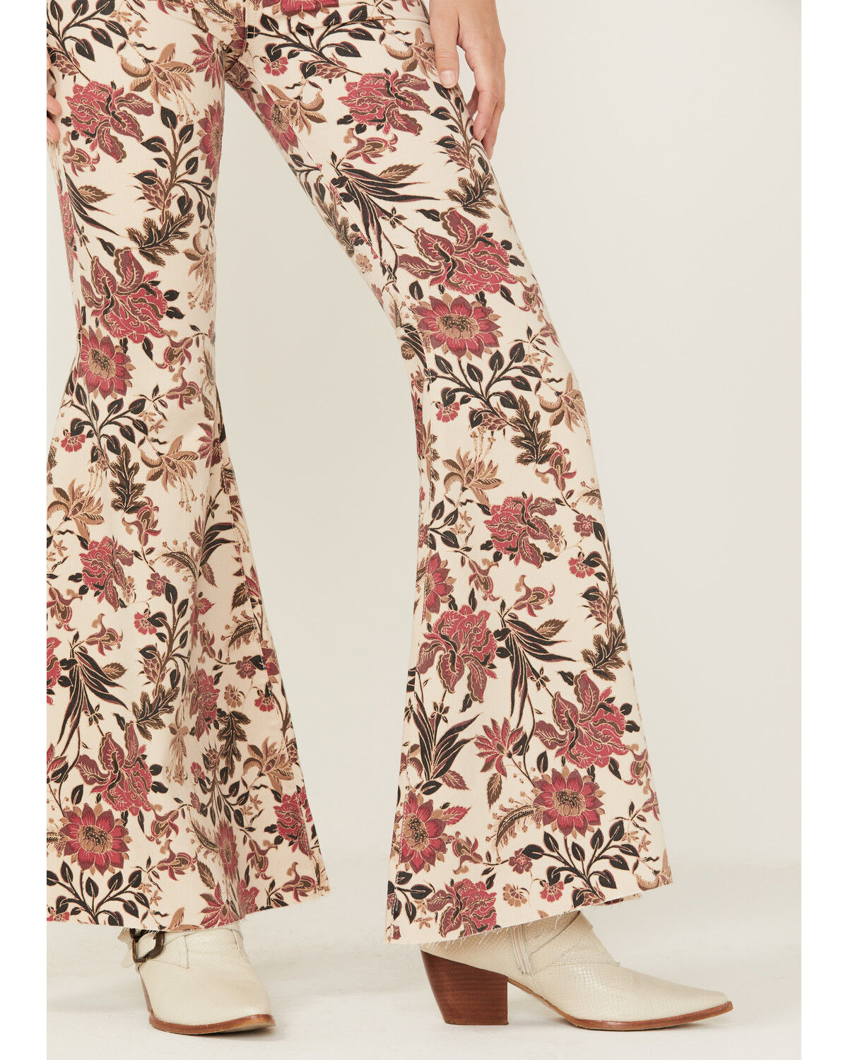 Image #4 - Free People Women's Barcelona Combo Print Float On Flare Jeans, , hi-res