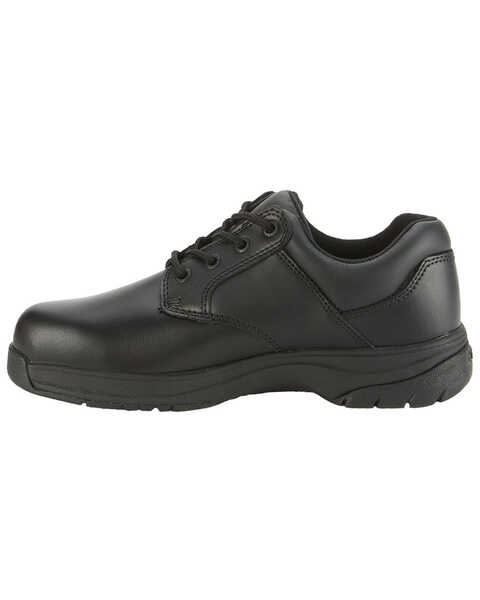 Image #3 - Rocky Men's Oxford Work Shoe - Plain Toe, Black, hi-res