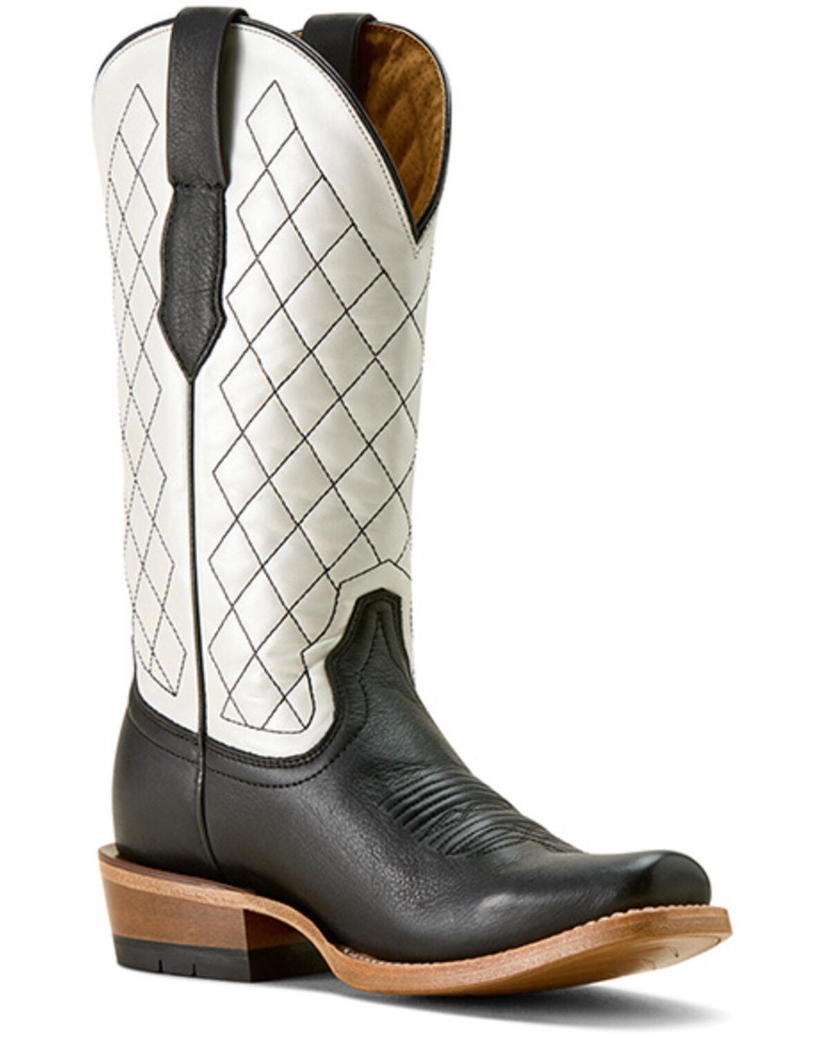 Ariat Women's Futurity Denton Western Boots - Square Toe, White, hi-res