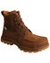 Image #1 - Twisted X Men's Oblique Lace-Up Work Boots - Nano Composite Toe, Brown, hi-res