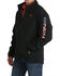 Image #5 - Cinch Men's Solid USA Logo Bonded Softshell Jacket, Black, hi-res