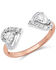 Montana Silversmiths Women's Love Points To You Open Heart Ring, Silver, hi-res