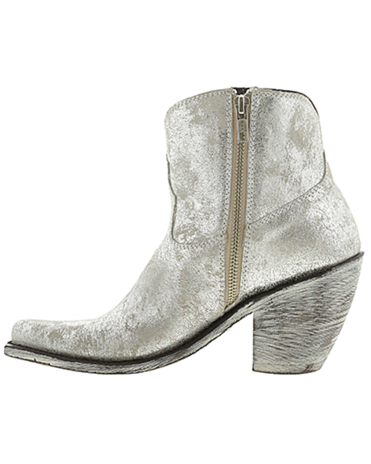Image #3 - Liberty Black Women's Brandy Metallic Western Boots - Snip Toe, Silver, hi-res