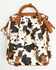 Image #4 - Wrangler Women's Cow Print Backpack, Brown, hi-res