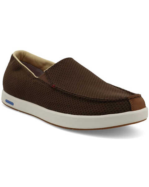 Image #1 - Twisted X Men's Ultralite X™ Slip-On Driving Shoes - Moc Toe , Brown, hi-res
