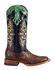 Lucchese Women's Handmade 1883 Amberlyn Full Quill Ostrich Western Boots - Square Toe , Sienna, hi-res