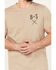 Brothers & Sons Men's Buffalo Logo Short Sleeve Graphic T-Shirt, Tan, hi-res