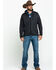 Image #6 - Stetson Men's Charcoal Fuzzy Bonded Sweater, Grey, hi-res