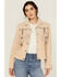 Image #1 - Scully Women's Fringe and Beaded Jacket, Cream, hi-res