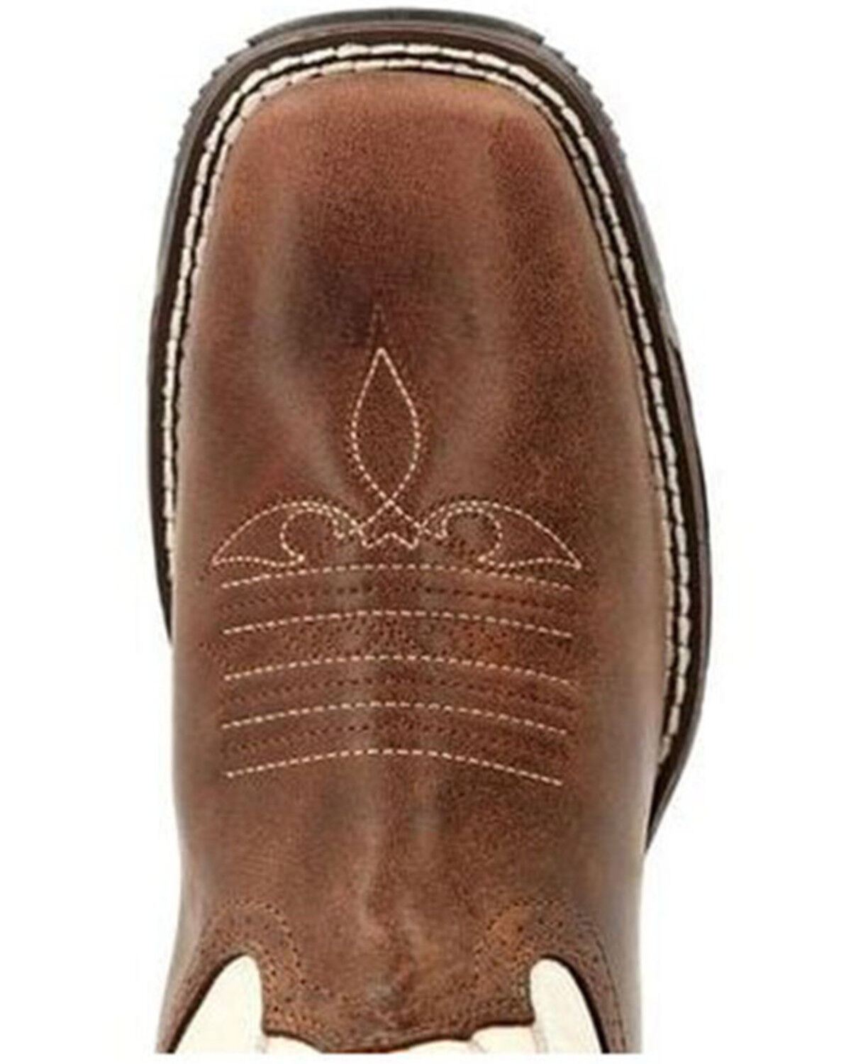 Image #6 - Durango Women's Maverick Waterproof Western Work Boots - Steel Toe, Brown, hi-res