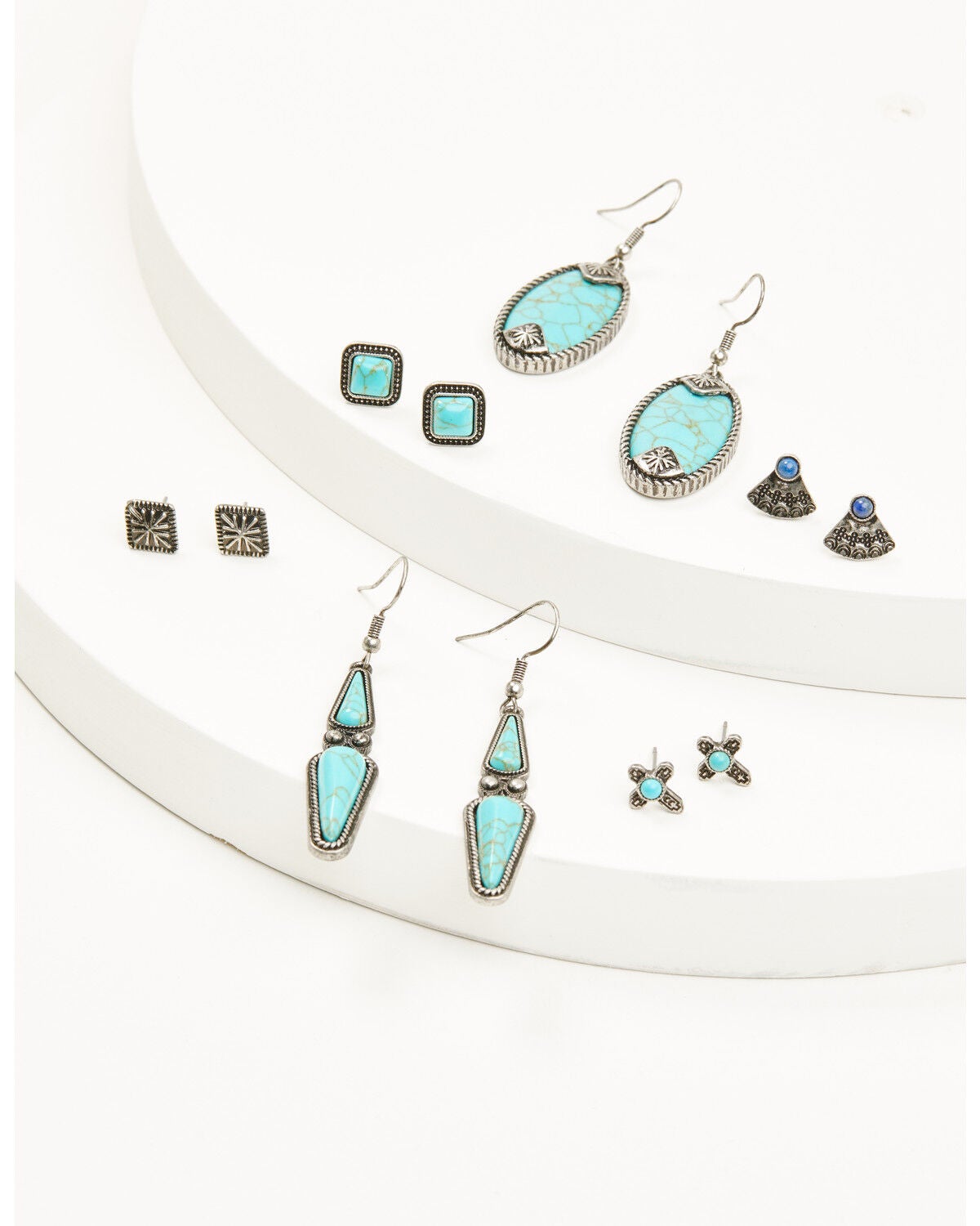 Shyanne Women's Isla Oasis Earring Set - 6 Piece, Silver, hi-res
