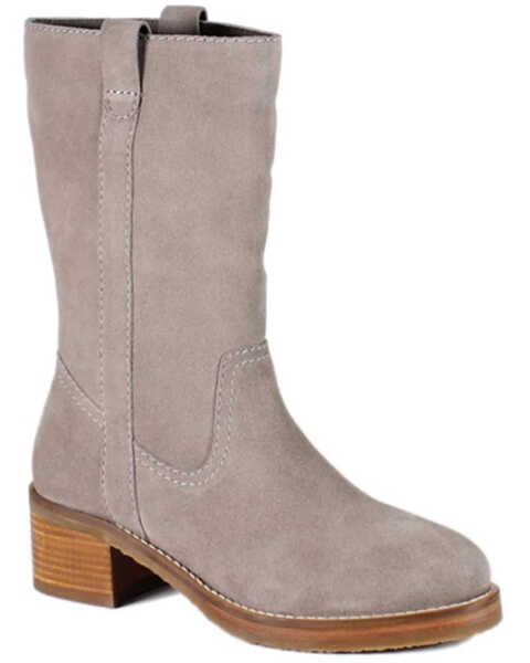 Image #1 - Diba True Women's Crush It Suede Boots - Round Toe , Taupe, hi-res