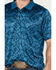 Image #3 - RANK 45® Men's Southwestern Polo, Teal, hi-res