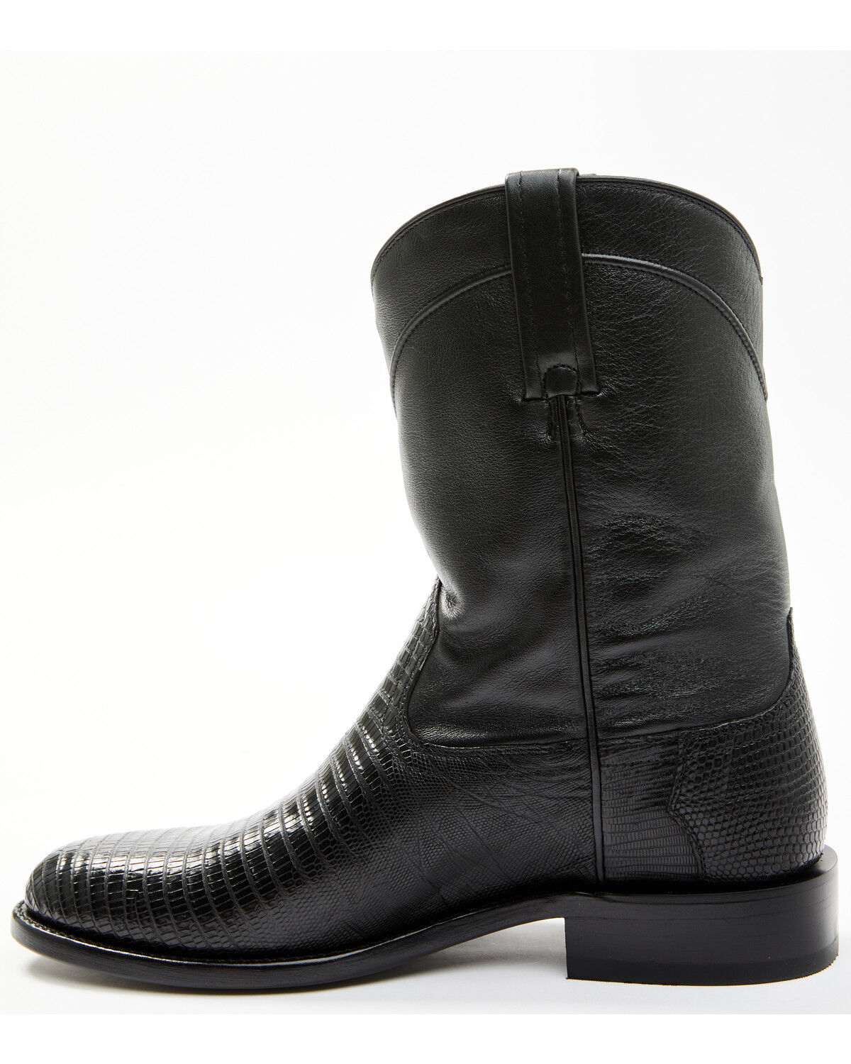 Image #3 - Cody James Black 1978® Men's Carmen Exotic Teju Lizard Roper Boots - Round Toe, Black, hi-res
