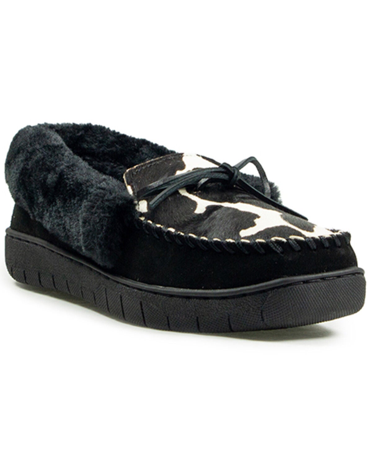 Ariat Women's Ivy Moccasin Slippers, Black, hi-res