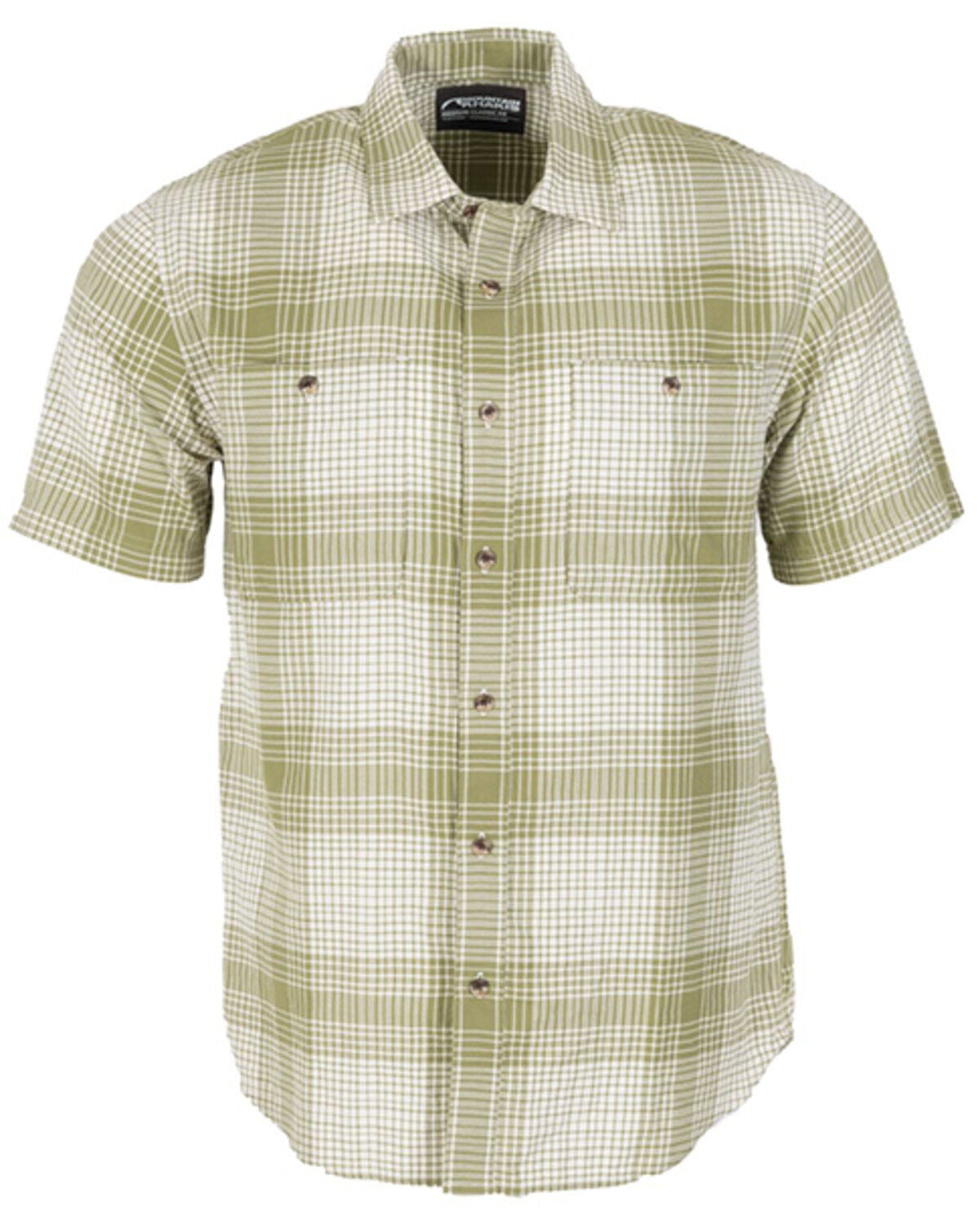 Mountain Khakis Men's Nebo Plaid Print Short Sleeve Shirt, Khaki, hi-res