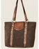 Shyanne Women's Amber Embossed Tote , Brown, hi-res