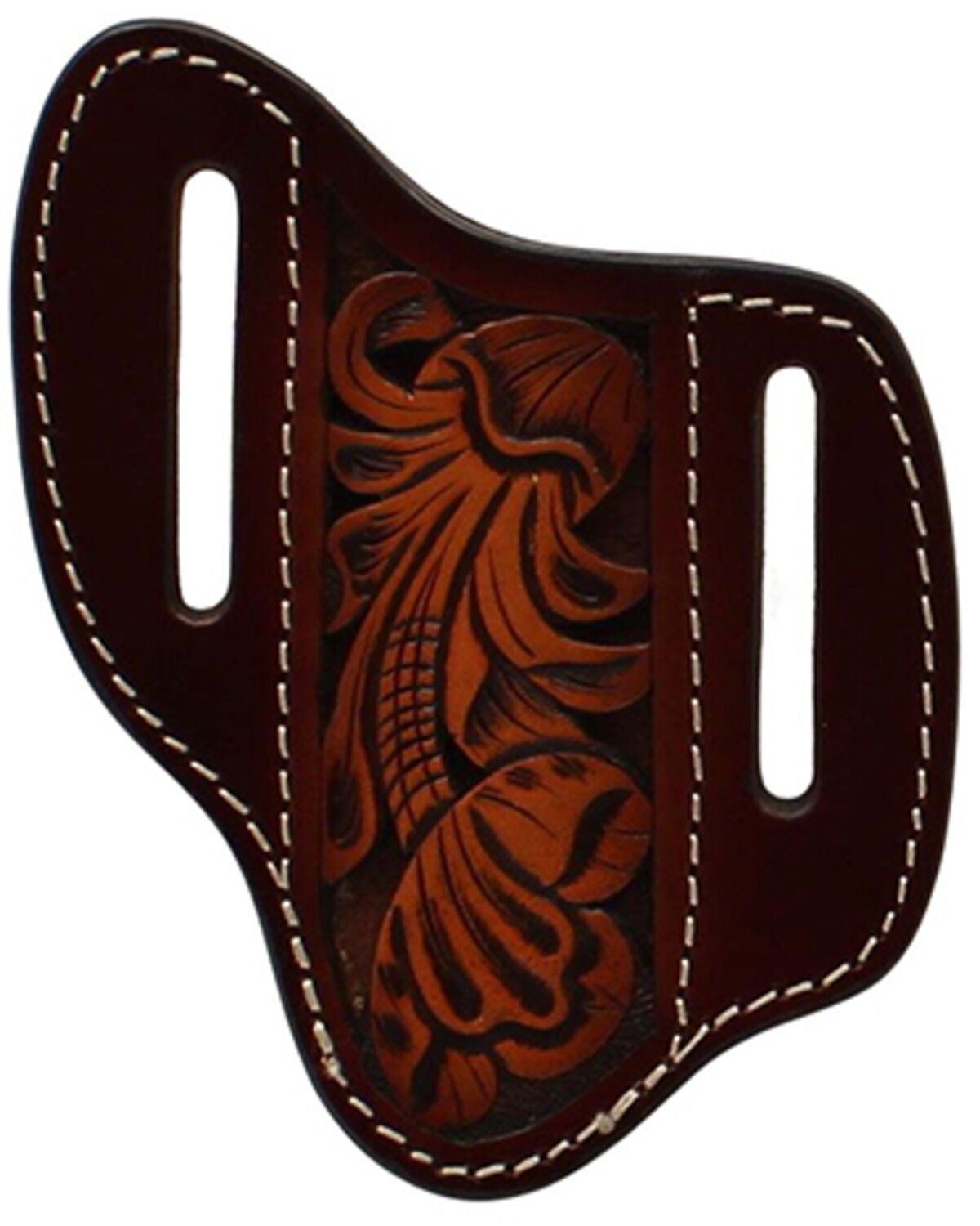 Image #1 - M & F Western Floral Knife Sheath, Tan, hi-res