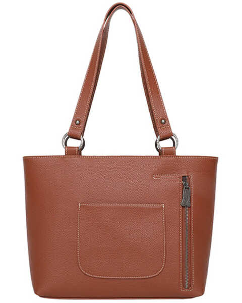 Image #2 - Montana West Women's Trinity Ranch Hair-On Cowhide Collection Concealed Carry Tote, Brown, hi-res