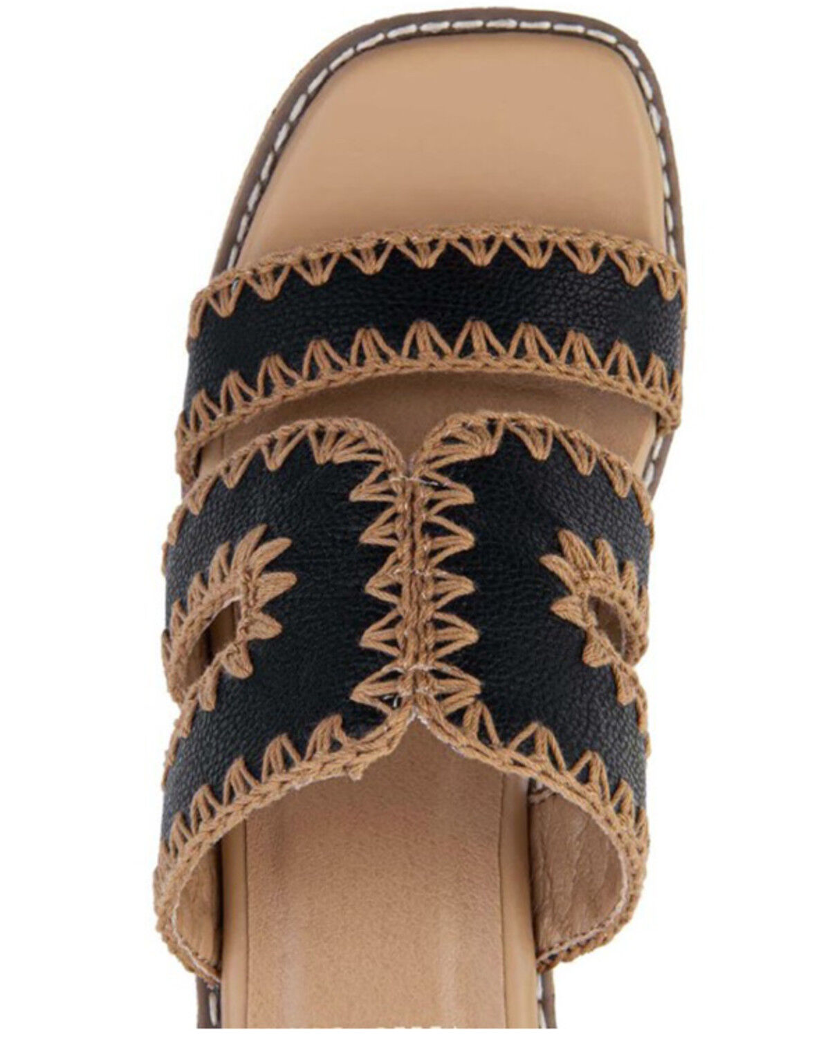 Image #3 - Yellow Box Women's Tracie Wedge Heels, Black, hi-res