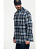 Image #3 -  Hawx Men's FR Plaid Print Long Sleeve Woven Work Shirt - Tall , Blue, hi-res