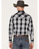 Image #4 - Ely Walker Men's Jack Daniel's Plaid Print Long Sleeve Snap Western Shirt, Black, hi-res