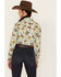 Image #4 - Cruel Girl Women's Western Toss Print Long Sleeve Snap Shirt, Green, hi-res